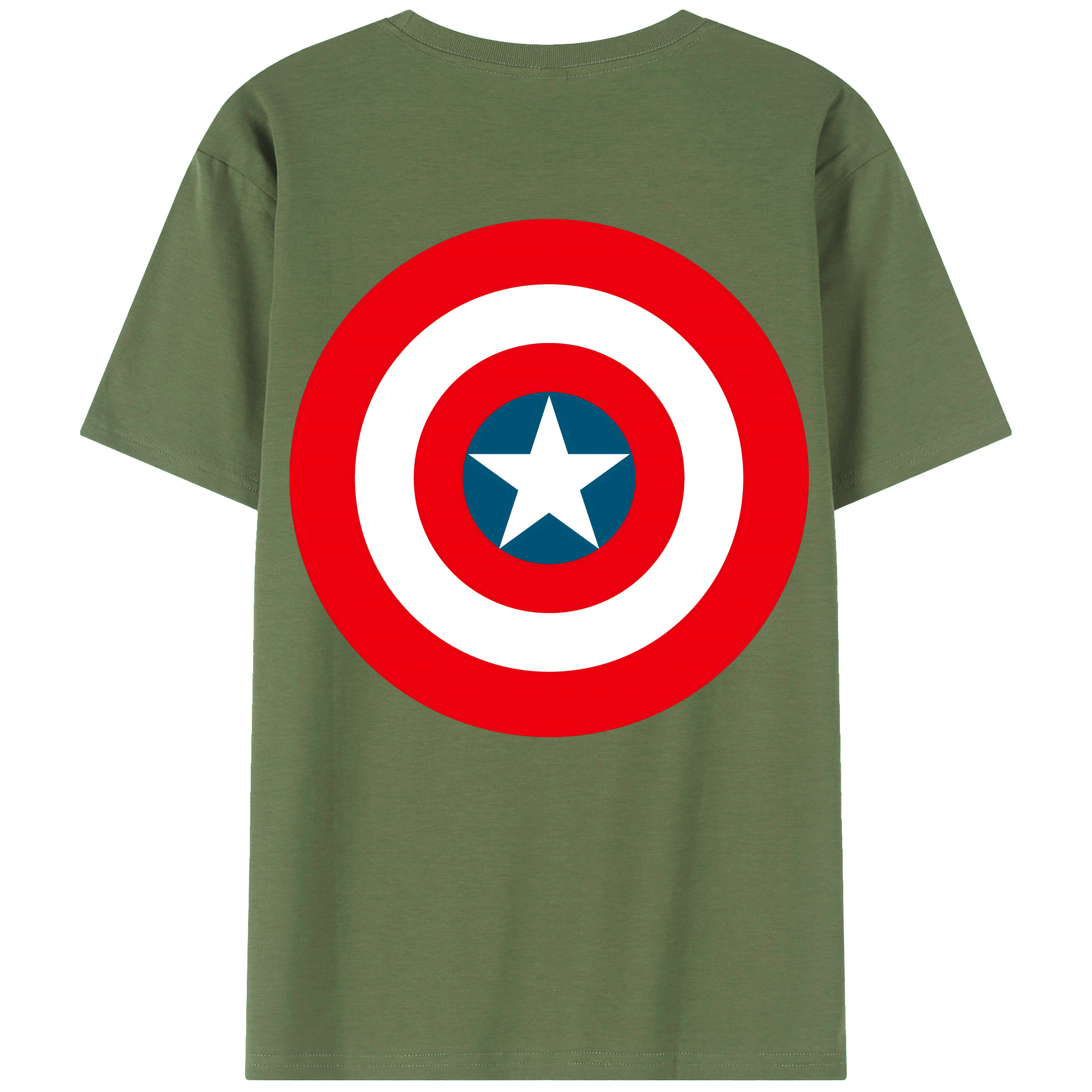 （画像用） アベンジャーズ The Avengers 綿100％ メンズ半袖Tシャツ（バックプリント） 通気性